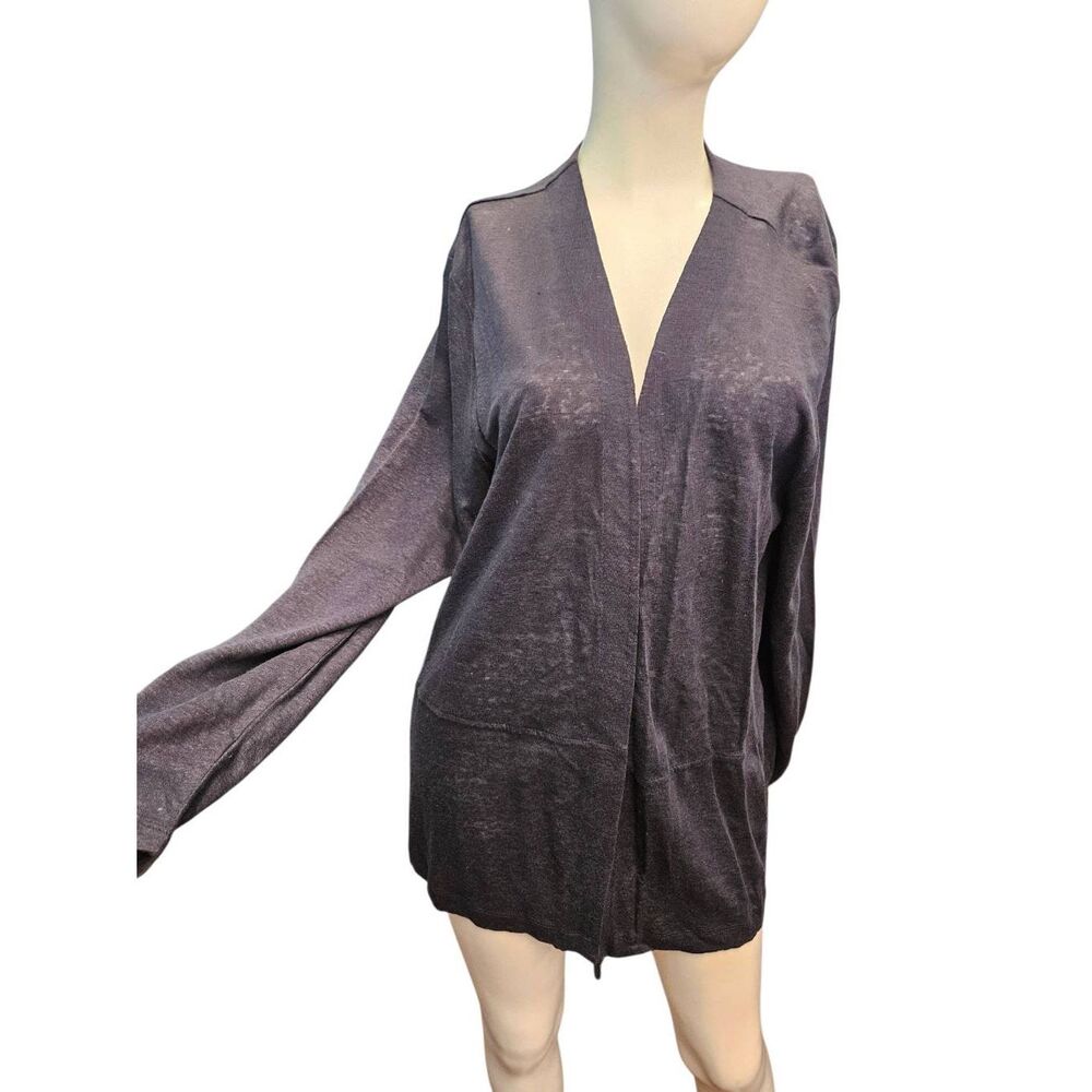 J Jill Navy Linen Cardigan Sweater Womens Size XL NEW TAGS - Picture 2 of 10